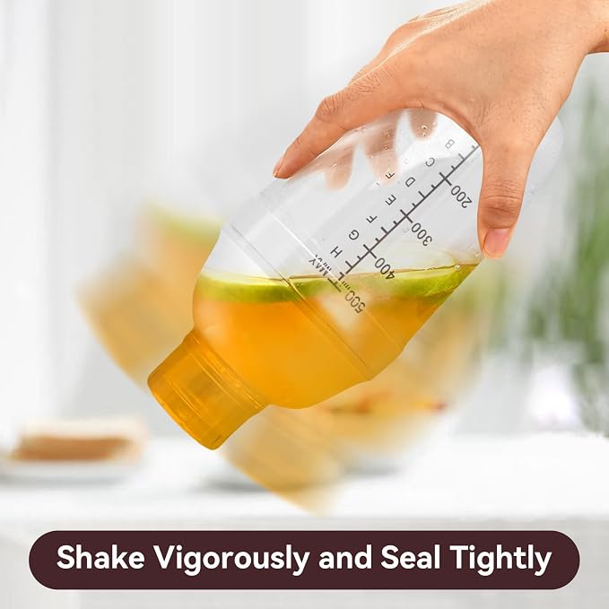 530ml Cocktail Shaker, Food Grade Plastic Highly Transparent Drink Shaker Cup - Image 2