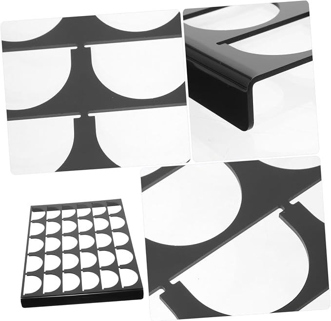 Lurrose Acrylic Coffee Capsule Holder Rack Organizer - Image 2
