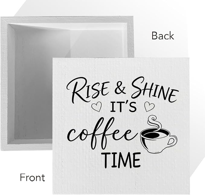 Farmhouse Coffee Bar Sign 5x5 Inch - Image 3