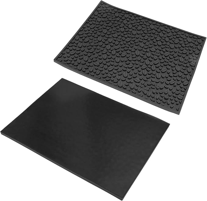 Coffee Bar Mat Slip Water Absorbing | Coffee Bean Design PVC Drip Tray - Image 8