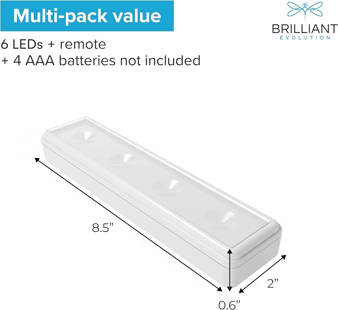 Brilliant Evolution 0.6" Ultra-Thin Wireless Under Cabinet Lights - Image 3