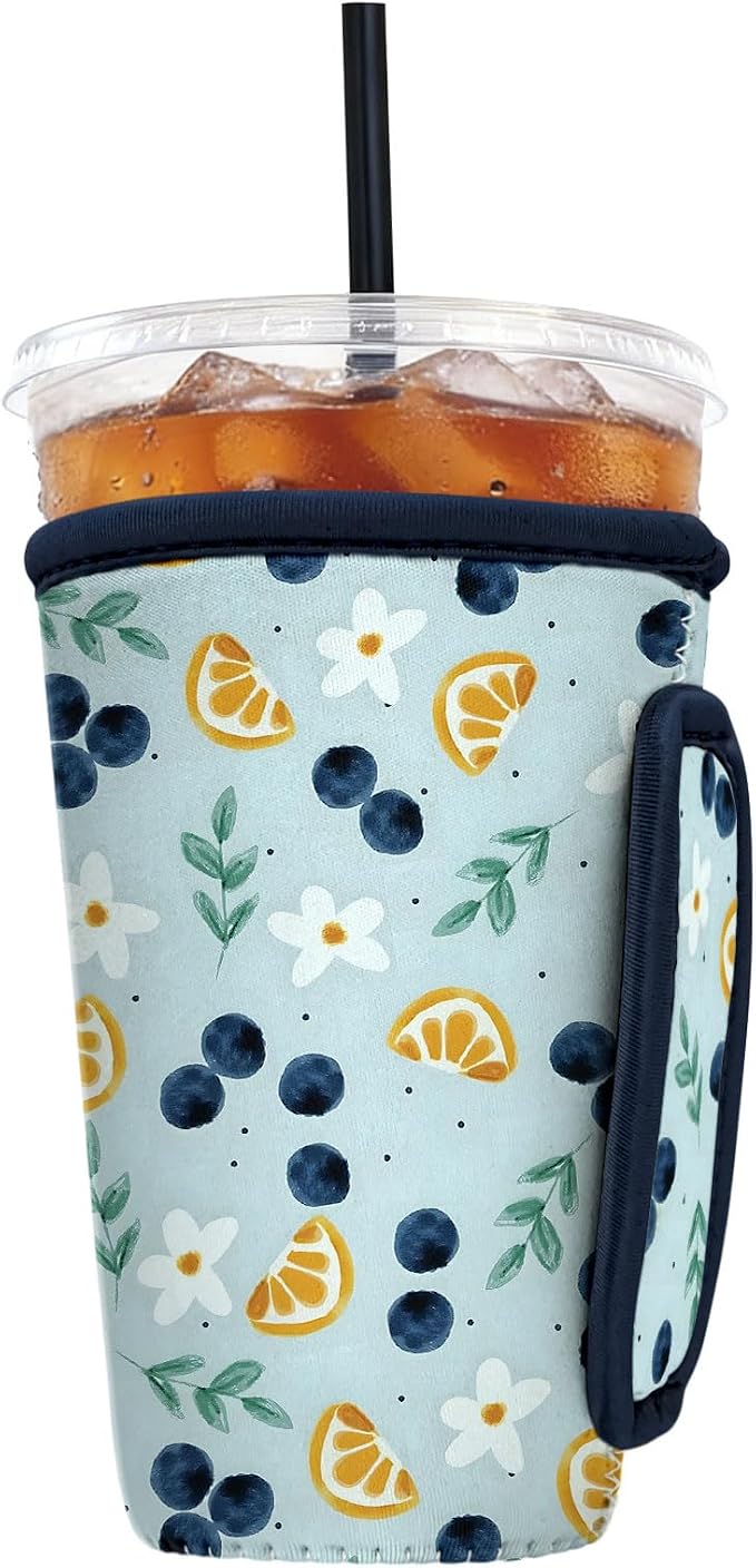 Reusable Insulated Neoprene Iced Coffee Sleeve by Cavllson