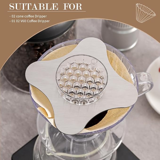 CAFEMASY Drip Assist Tool for Pour Over Coffee Dripper Clear Water Flow Control - Image 3