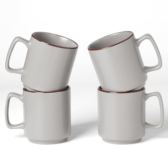 famiware Coffee Mugs Set of 4, Nebula 14oz Coffee Mugs, Ceramic Cup Set by Famiware