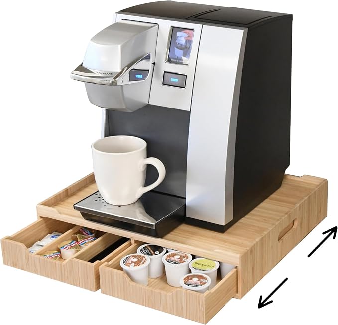 Mobilevision Bamboo Drawer & Large Sliding Tray by MobileVision