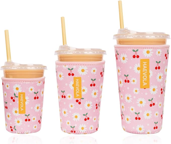 Reusable Insulated Neoprene Iced Coffee Cup Sleeve, Durable Drink Sleeve by Unknown