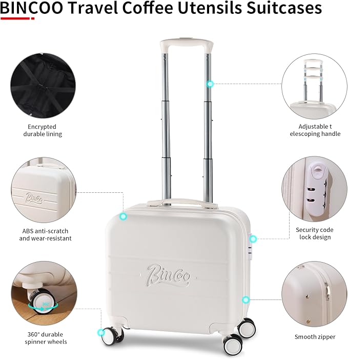 Bincoo 16 Inch Large Coffee Maker Travel Case - Image 7