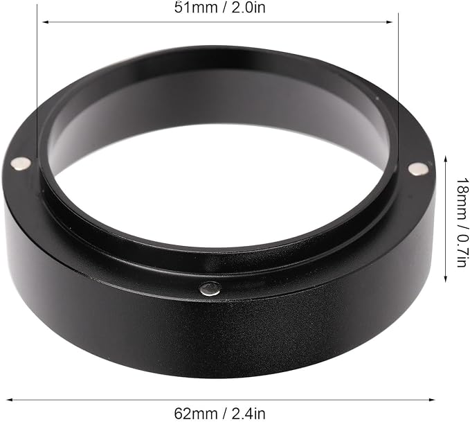 HEEPDD Coffee Dosing Ring Funnel, Magnetic Aluminum Powder Tamping Collar - Image 5