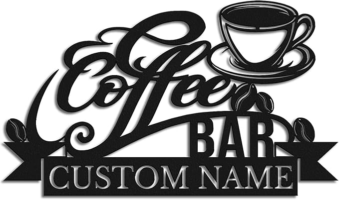 Personalized Coffee Bar Sign by RealizeEveryone%E2%80%99sCreation