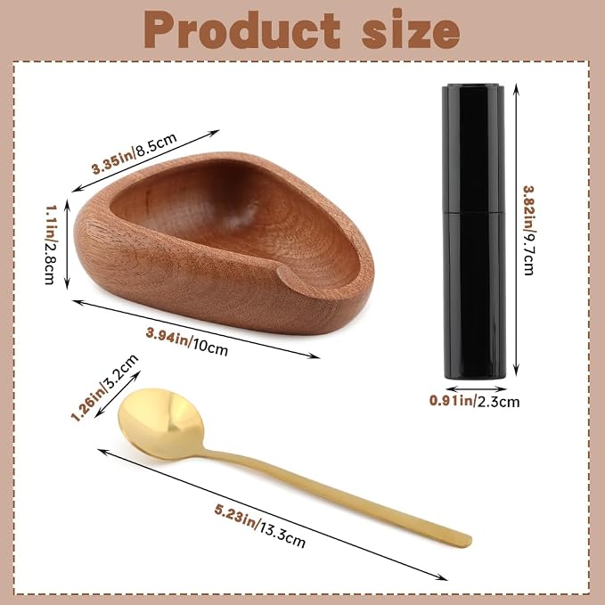 Coffee Bean Dosing Cup, Wood Coffee Dosing Tray Coffees Bean Weighing Tray - Image 2