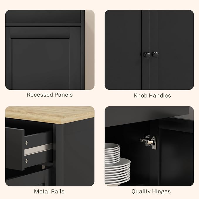 HOMCOM Sideboard Buffet Cabinet - Image 8