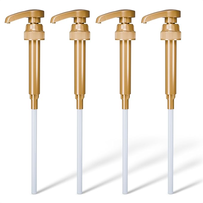 4 Pcs Coffee Syrup Pump Dispenser by ALPENKOK