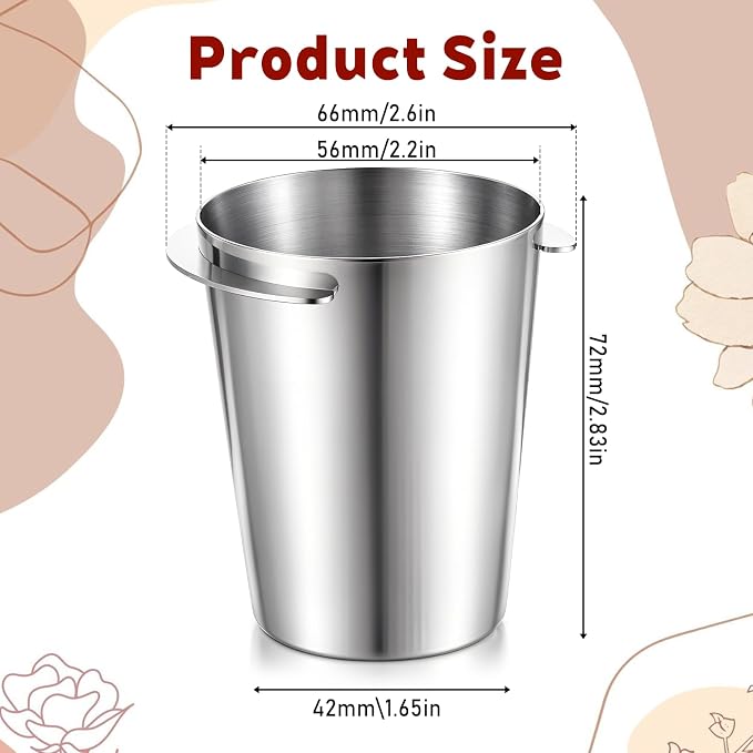 58mm Dosing Cup, Stainless Steel Coffee Powder Cup Compatible - Image 4