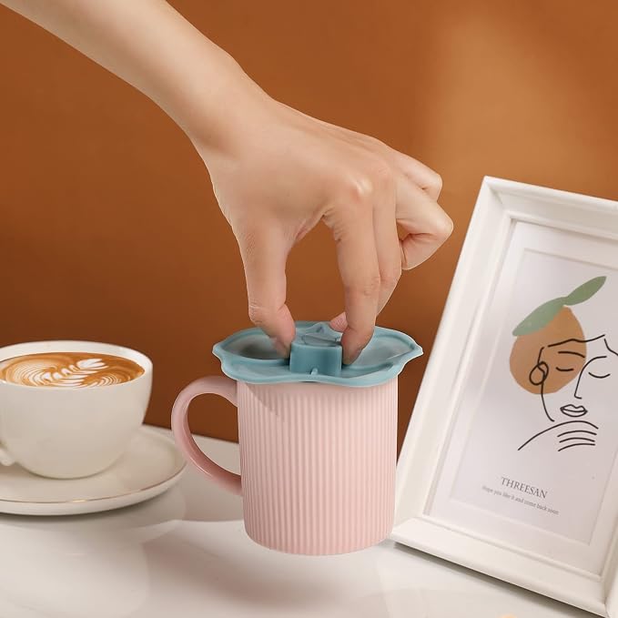 Petal Silicone Cup Covers ， Multicolored Silicone Lids - Image 4