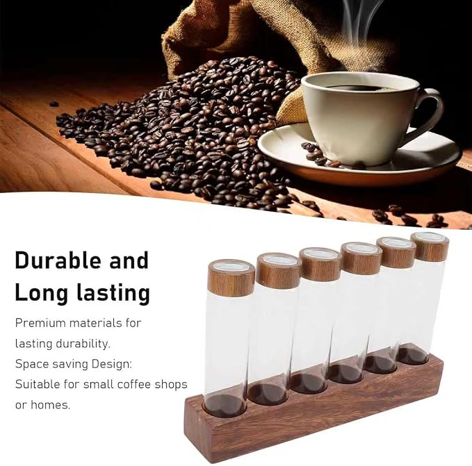 6 Pack 2 OZ Coffee Bean Cellar Tubes, Single Dose Coffee Beans Storage - Image 6
