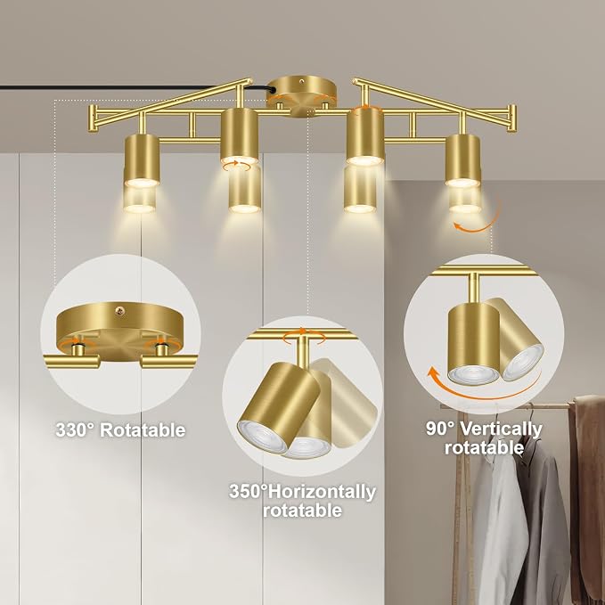 Plug in Track Lighting LED, Track Lighting Fixtures Ceiling, Plug in Wall Light - Image 5