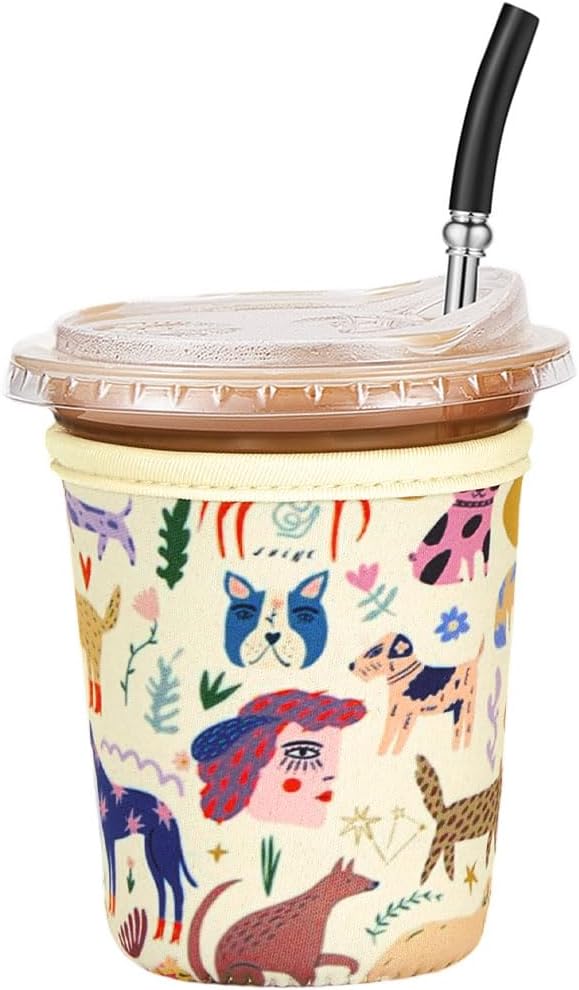 Iced Coffee Sleeve Reusable Small 16-20oz by Cavllson