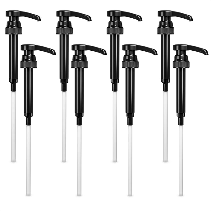 8 Pcs Coffee Syrup Pump Dispenser by Reluen