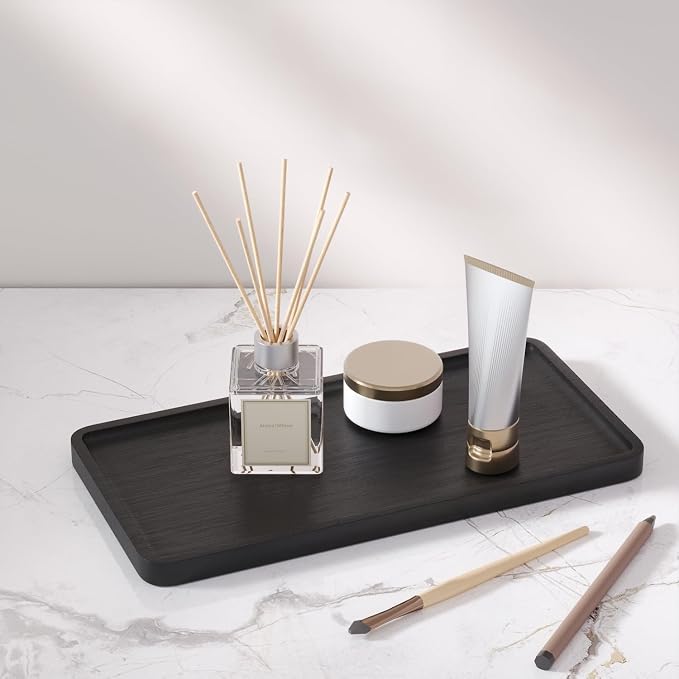 VERTORGAN Bamboo Serving Tray, 11.8x5.9 Inch Decorative Trays Platter - Image 2