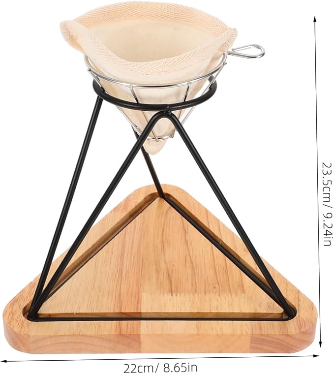 Healifty Reusable Stainless Steel Coffee Filter Stand Set Manual Pour-over - Image 2