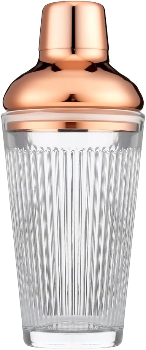 Glass Cocktail Shaker, 17oz Leak-Proof Martini Shaker by FayuuGem
