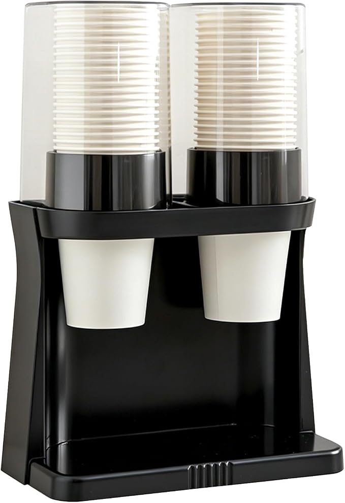 Cup Holder with Dust Cover, 2-Way Wall-Mounted & Countertop Disposable Paper by Tirifer