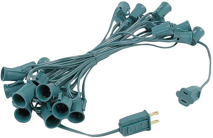 G50 Patio String Lights with 25 Blue Globe Bulbs – Outdoor String Lights – - Image 3