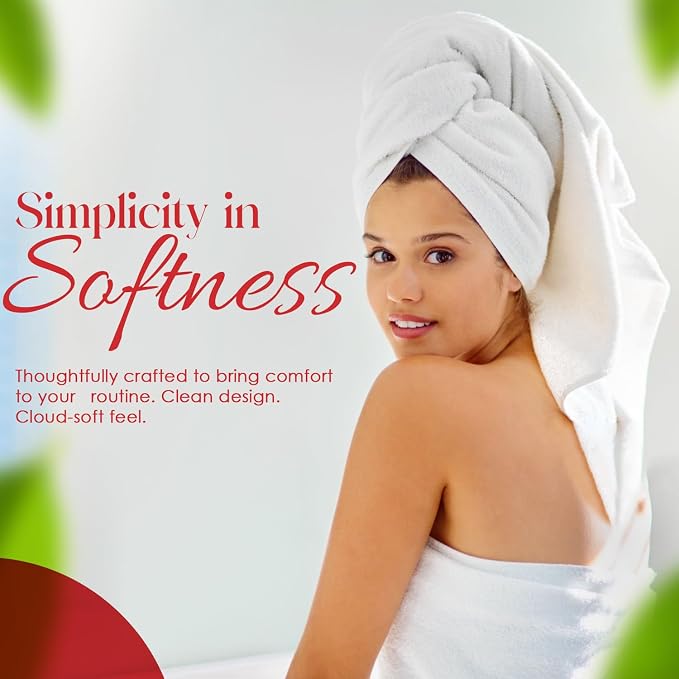 RIVERSIDE 100% Ring-Spun Cotton Bath Towels Set of 4 22 x 44 - Image 2