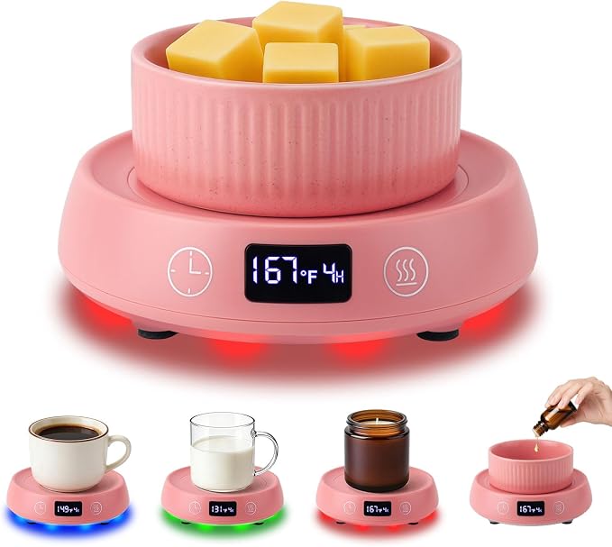 Mug Warmer for Desk with Auto Shut Off, Electric Coffee Cup Candle Wax Melter by SmartTool%E2%80%A2BetterLife