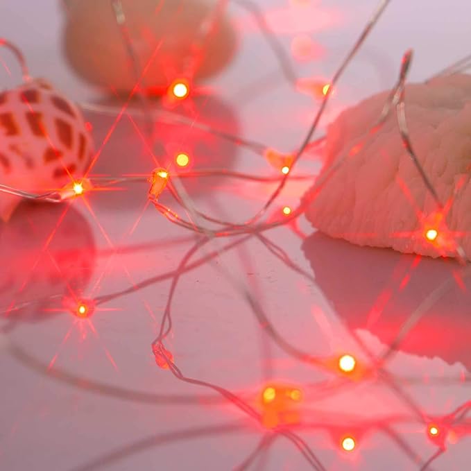 Ariceleo Led Fairy Lights Battery Operated, 1 Pack Mini Battery Powered Copper - Image 4