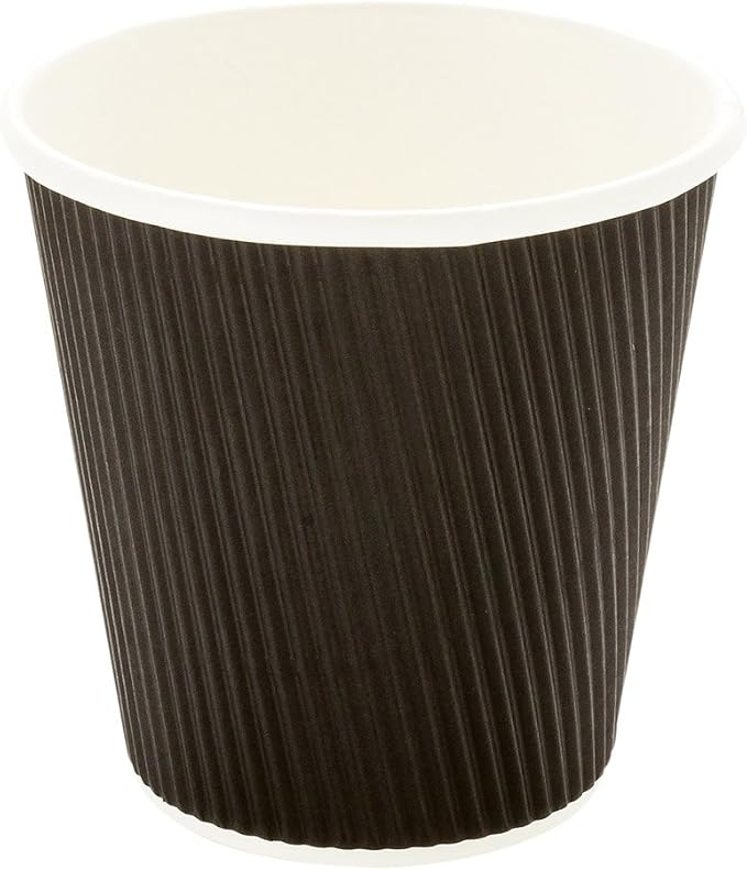 Restaurantware 8 Ounce Paper Coffee Cups, 25 Ripple Disposable Paper Cups - Image 9