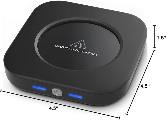 Electric Coffee Cup Warmer for Office Desk, 24W Mug Warmer Plate - Image 8