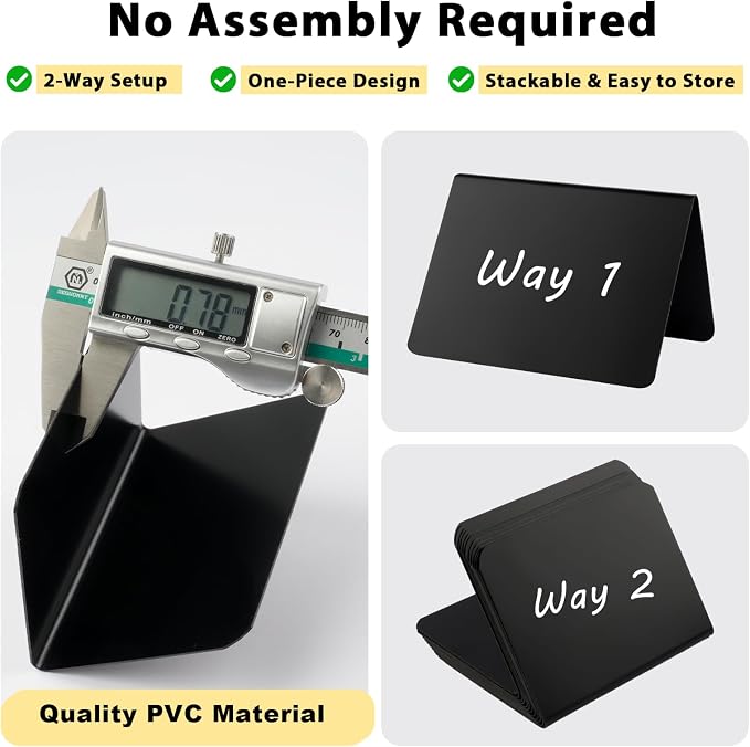12 Pcs Mini Chalkboard Signs, Small Table Place Cards, Durable Chalk Board Signs - Image 4