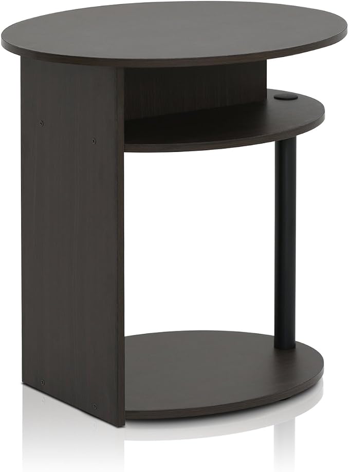 FURINNO Oval End Table by Furinno-FitsYourSpaceFitsYourBudget