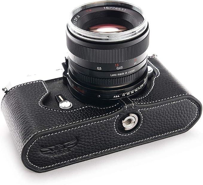 TP Original Handmade Genuine Real Leather Half Camera Case Bag Cover - Image 3