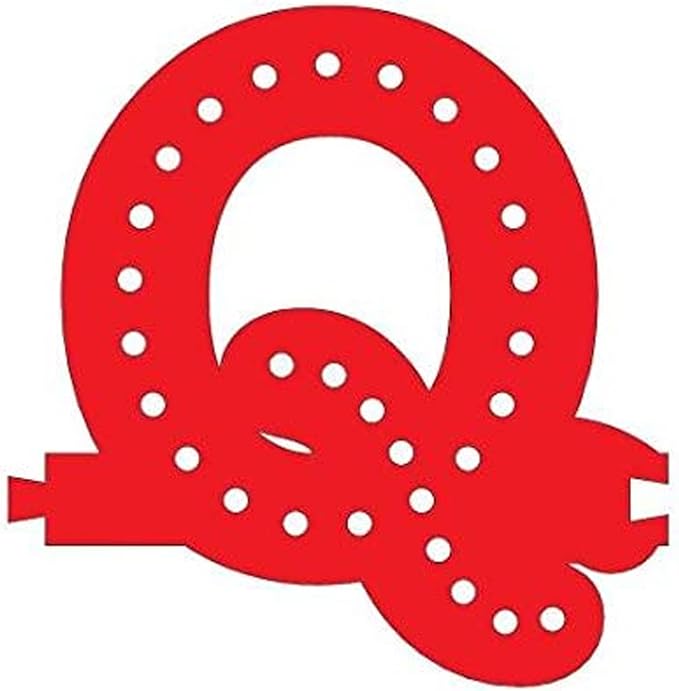 M&T Displays LED Marquee Letter Lights Modular Red Light Up Alphabet Initial Q - Image 2
