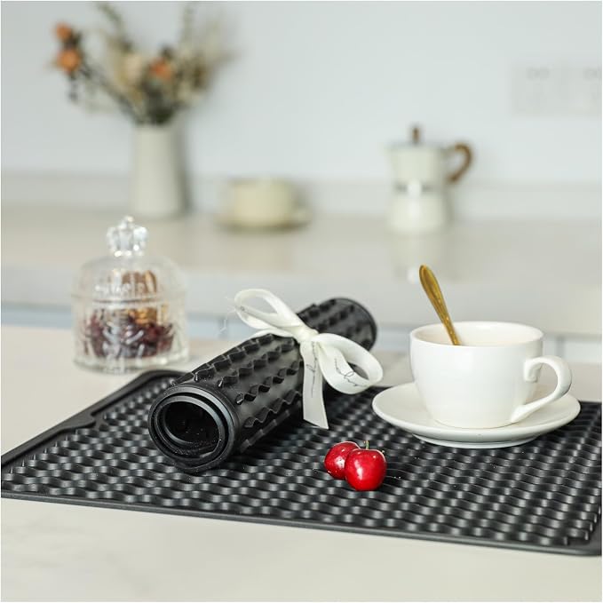 2 Pack Caketime Silicone Dish Drying Mat by CAKETIME