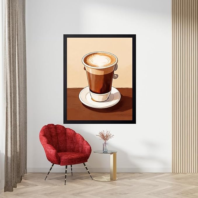Lawrence Williams Designs Latte Coffee Poster - Image 4