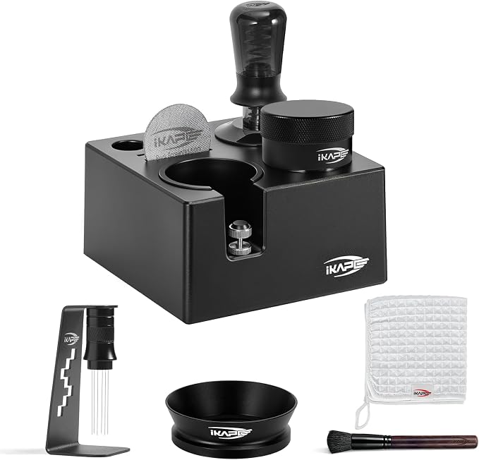 IKAPE 8-IN-1 51MM Espresso Tool Set, Coffee Tamper & Distributor Kit by IKAPE