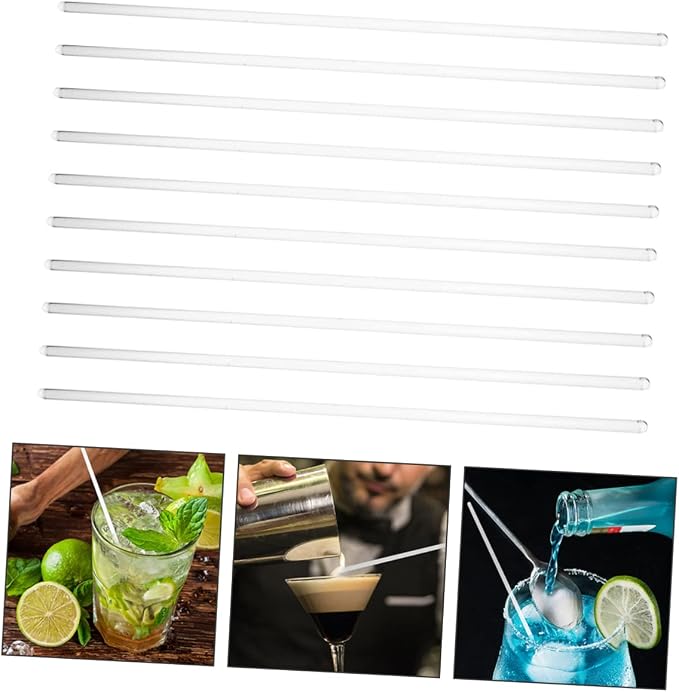 10pcs Cocktail Mixing Rods Glass Stirring Sticks Bartending Tools - Image 3