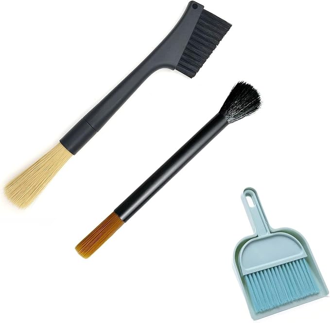 PMQEWZL Espresso Machine Cleaning Brush + Mini Dustpan Broom Set | Dual-Head by Unknown