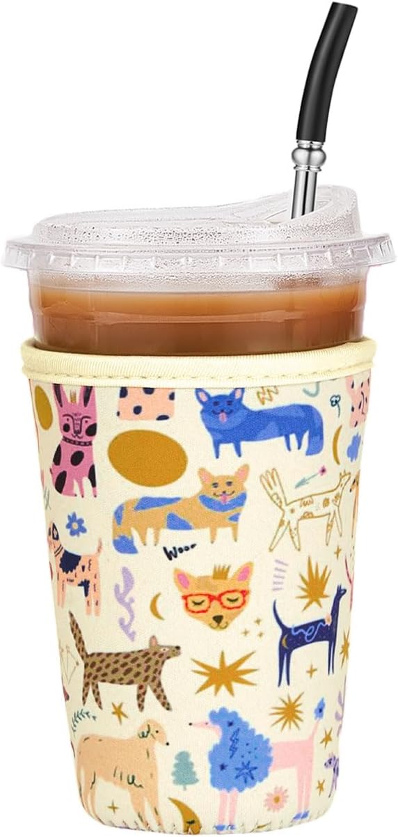 Iced Coffee Sleeve Reusable Medium 22-28oz by Cavllson