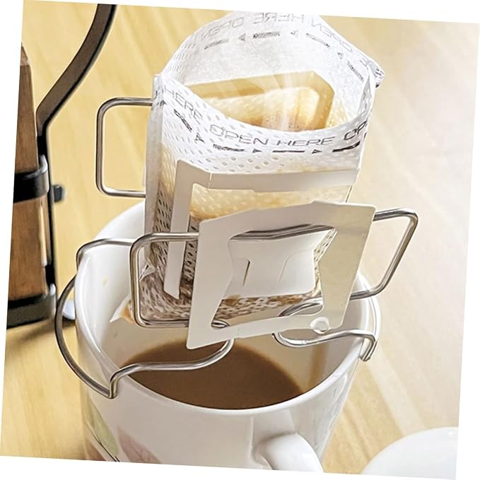 2sets Hanging Ear Drip Coffee Bag Holder Portable Coffee Filter Rack - Image 7