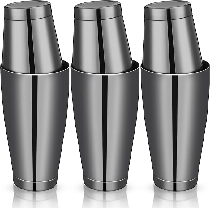 Sabary 6 Pcs Cocktail Shakers Professional Bar Shaker Boston Set Stainless by Sabary