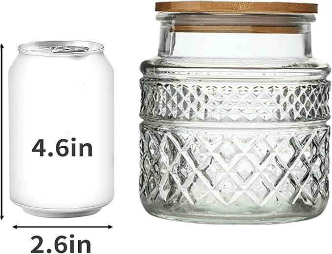 Prettidecor Glass Storage Jar, 38 FL OZ, Food Canisters - Image 7