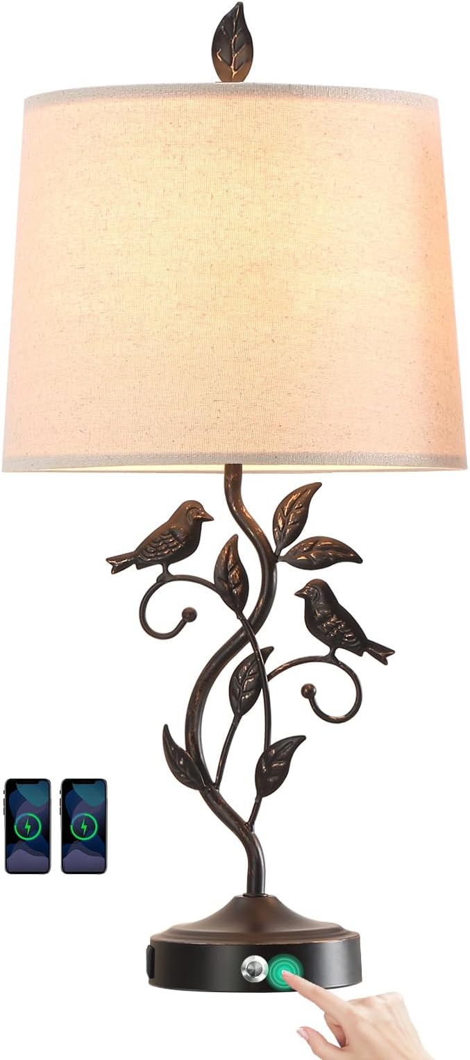 27" Touch Farmhouse Table Lamps by RORIANO