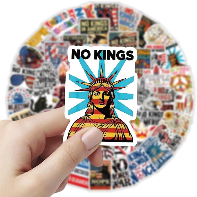 60PCS No Kings Stickers, Anti Kings USA Patriotic Stickers, Funny Anti Tr××p - Image 4