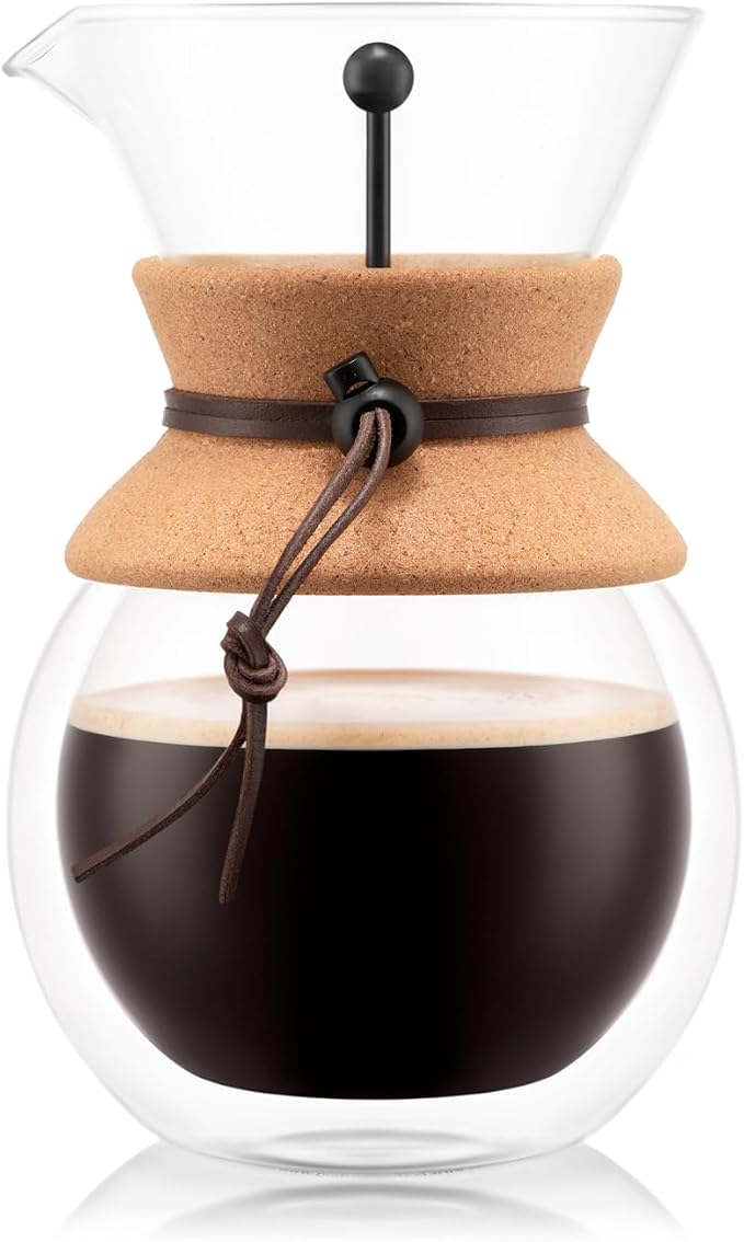 Bodum 34oz Pour Over Coffee Maker, High-Heat Borosilicate Glass - Image 5
