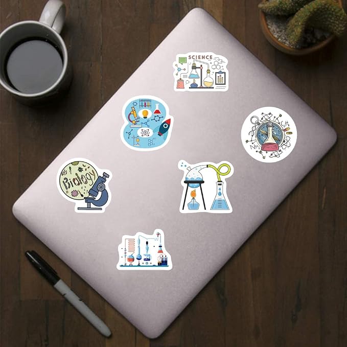 500Pcs Science Stickers, 1 Inch Labels - Image 4