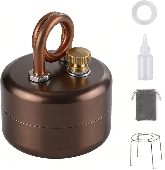 High-Power Mini Alcohol Stove Spirit Burner, Portable Aluminum Camping by Unknown